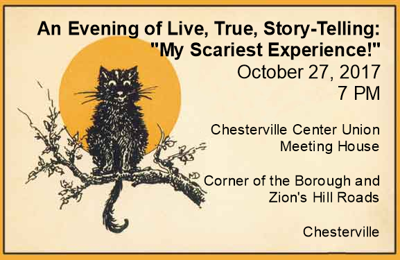 An Evening of Live, True, Story-Telling:  "My Scariest Experience!"